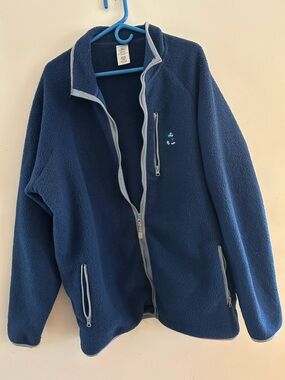 Tokyo Disney Fleece Jacket Full Zip Sz XXL Fuzzy Disneyland Japan Mickey Blue